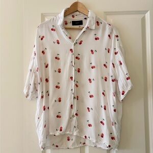 ADPT Oversized Revere Collar Short Sleeve Shirt - M